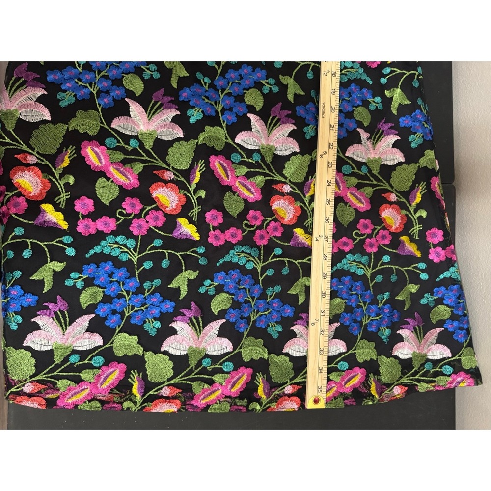 Colorful Floral Embroidered Mesh Dress A Line Sleeveless‎ Occasion 10 - Picture 10 of 11